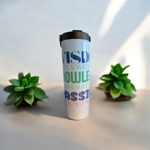 “Wisdom Words” 20 oz Inspirational Gradient Water Bottle