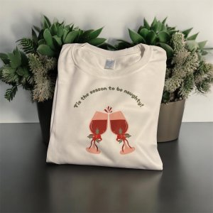 “Naughty Holiday Cheers Lightweight Sweatshirt”