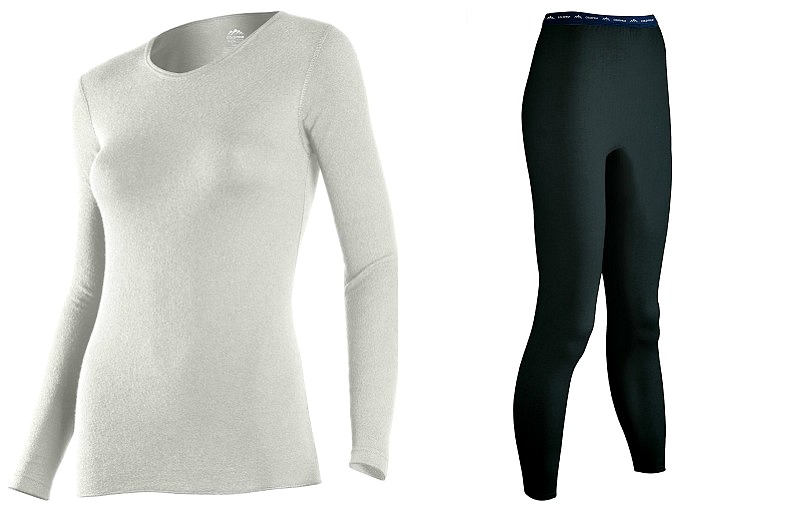 XL Ladies Thermal Long Johns UK Made White M L