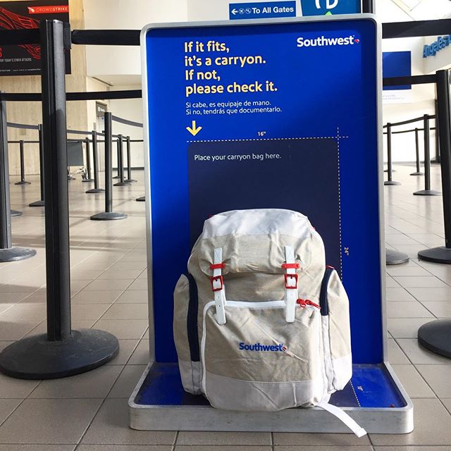 Personal Item Southwest Wanna Get Away Carry On Baggage Backpack