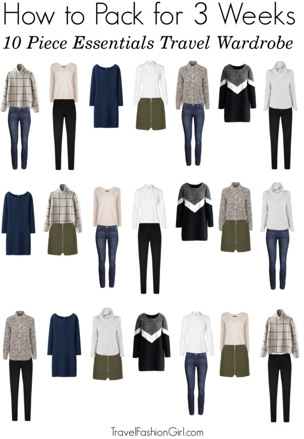 minimalist packing for 2 weeks