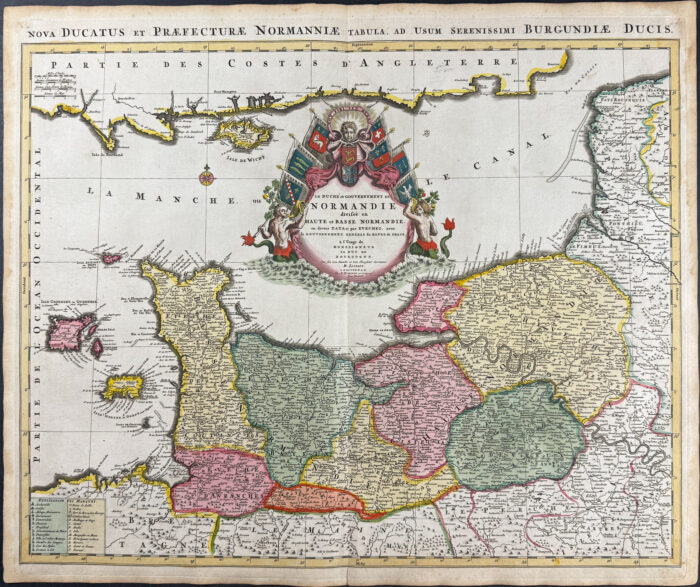 Map of France: Normandy