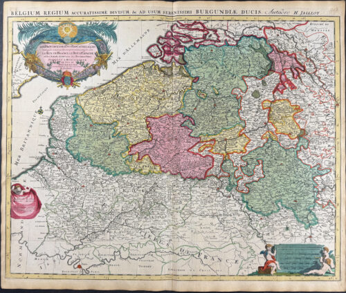 Regional Map of the Netherlands or Belgium