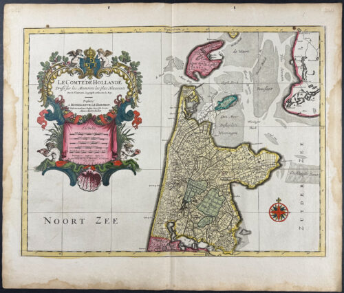 Regional Map of the Netherlands or Holland