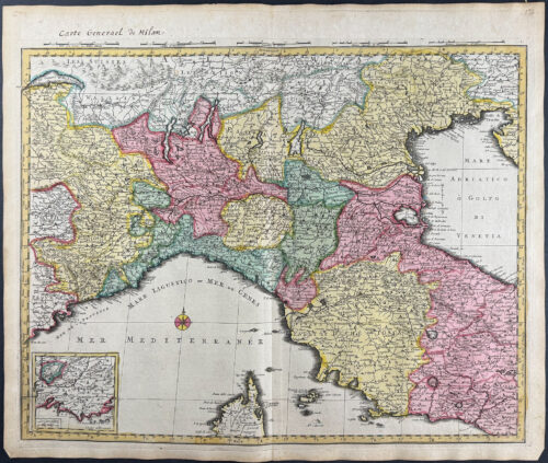 Regional Map of Italy: Milan