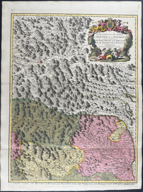Regional Map of Italy & Switzerland: Savoy & Piemont