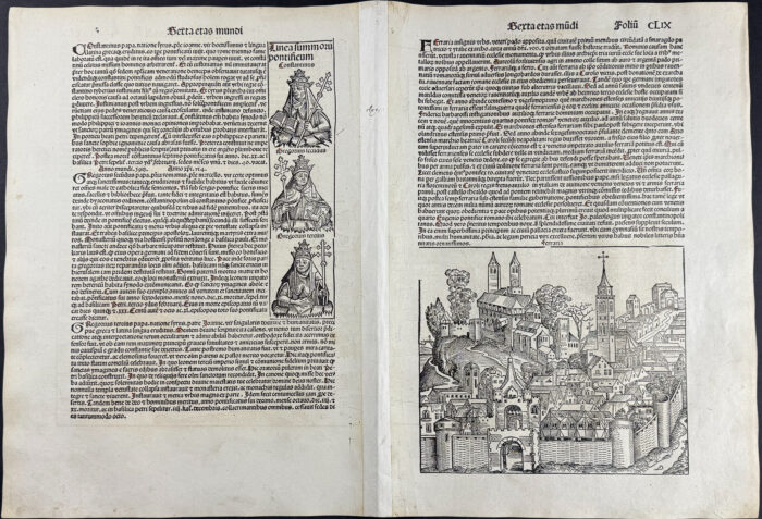 View of Wurzburg, Germany, View of Ferrara, Italy, & Religious & Historic People - Image 2