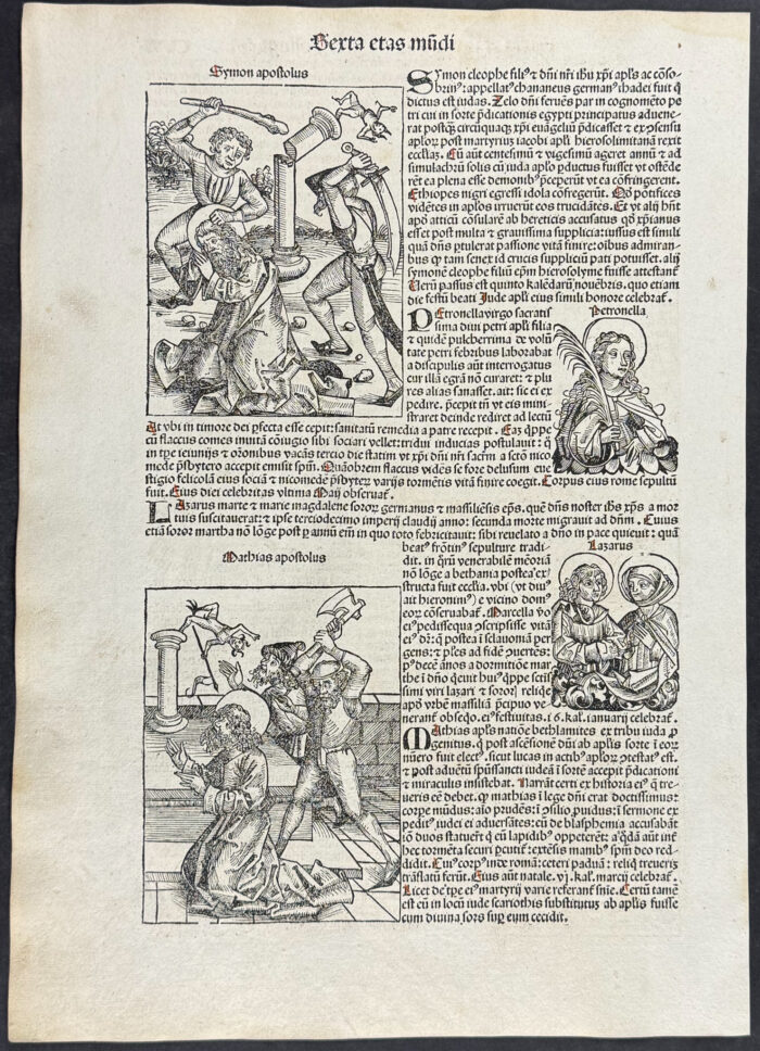 Persecution of the Apostles including the Impaling of Mathew, Bludgeoning of Jude, Death of Simon and Matthias - Image 2