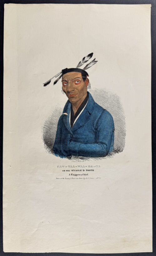 Caw-Taa-Waa-Be-Ta or The Snagle'd Tooth, A Chippewa Chief
