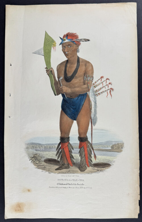 Cut-Taa-Tas-Tia, A Celebrated Chief of the Fox Tribe