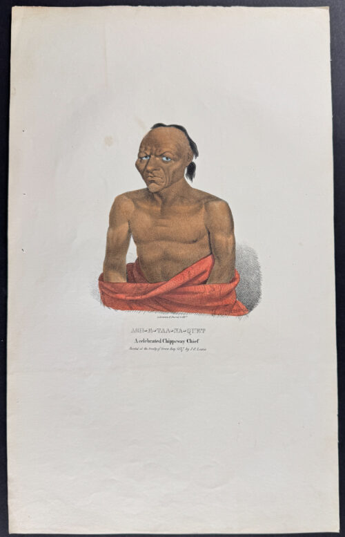 Ash-E-Taa-Na-Quet, A Celebrated Chippeway Chief
