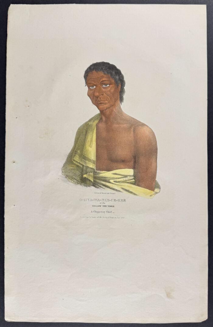 O-Hya-Wa-Nim-Ce-Kee or The Yellow Thunder, A Chippeway Chief
