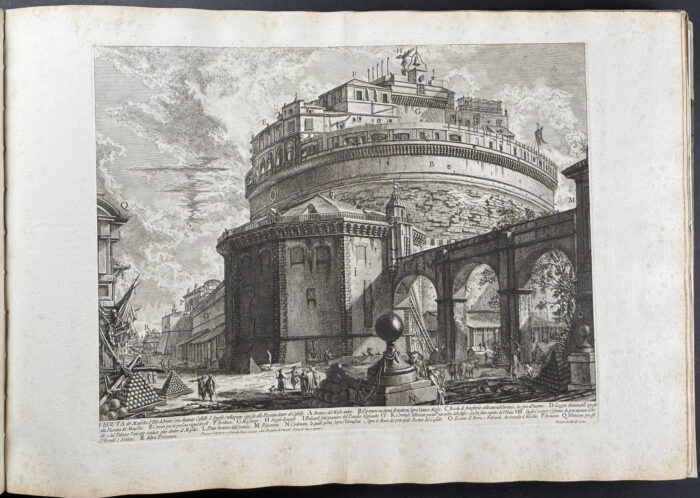 View of the Mausoleum of the Emperor Hadrian (now called Castel S. Angelo)