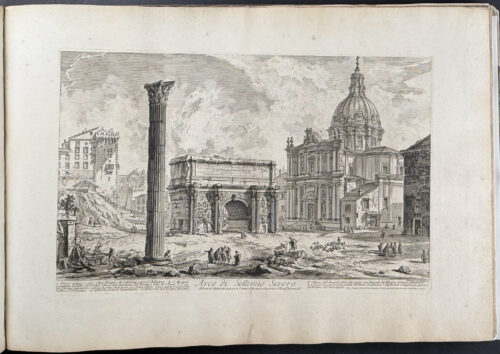 The Arch of Septimius Severus, with the Church of S. Martina on the right