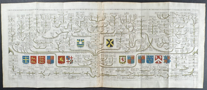 Genealogy Charts of People of Normandy and England with Coats of Arms