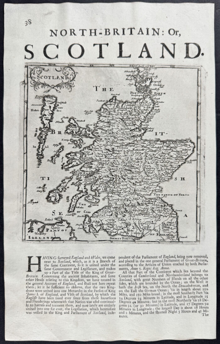 Map of Scotland or North Britain
