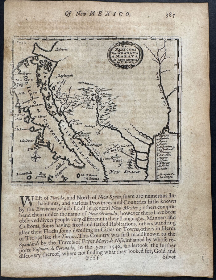 Map of New Mexico (Western America with California as an Island)