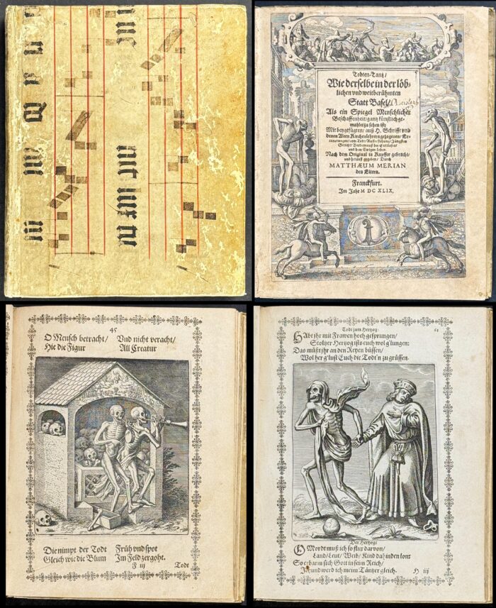 Merian's Todten-Tanz or Dance of Death - Volume with 44 Engravings
