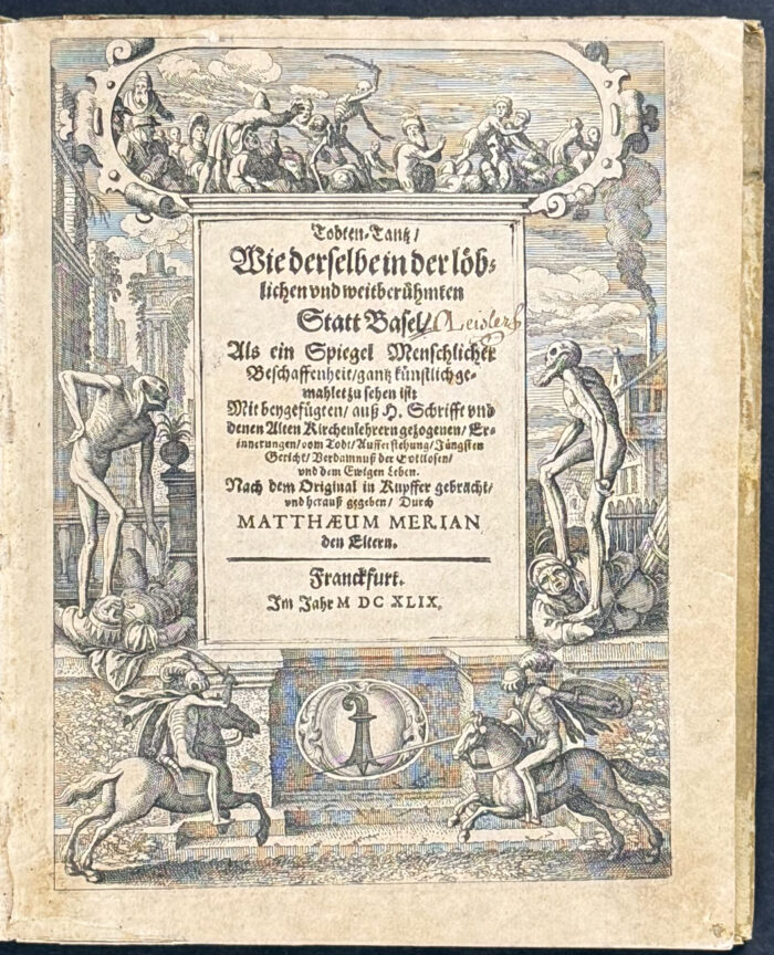 Merian's Todten-Tanz or Dance of Death - Volume with 44 Engravings - Image 3