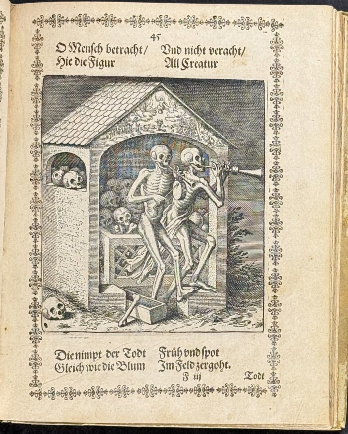 Merian's Todten-Tanz or Dance of Death - Volume with 44 Engravings - Image 4