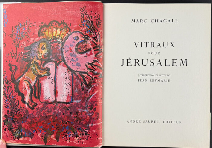 Marc Chagall's Vitraux pour Jerusalem - Signed, Two Original Lithographs - Image 6