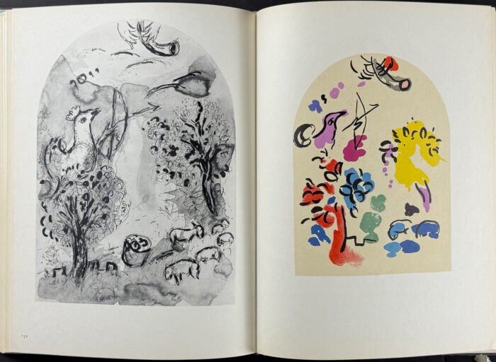 Marc Chagall's Vitraux pour Jerusalem - Signed, Two Original Lithographs - Image 12