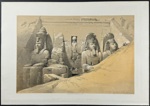 Front Elevation of the Great Temple of Aboo Simble, Nubia
