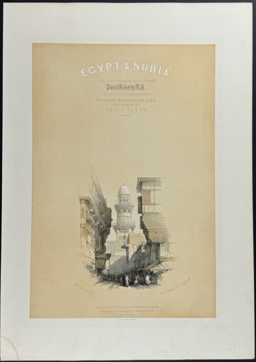 Frontispiece to Egypt & Nubia (Street Scene on Cairo)