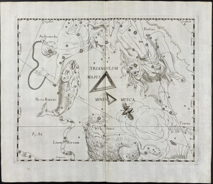 Constellation Chart: Triangulum Majus, Musca, Piscis Boreus