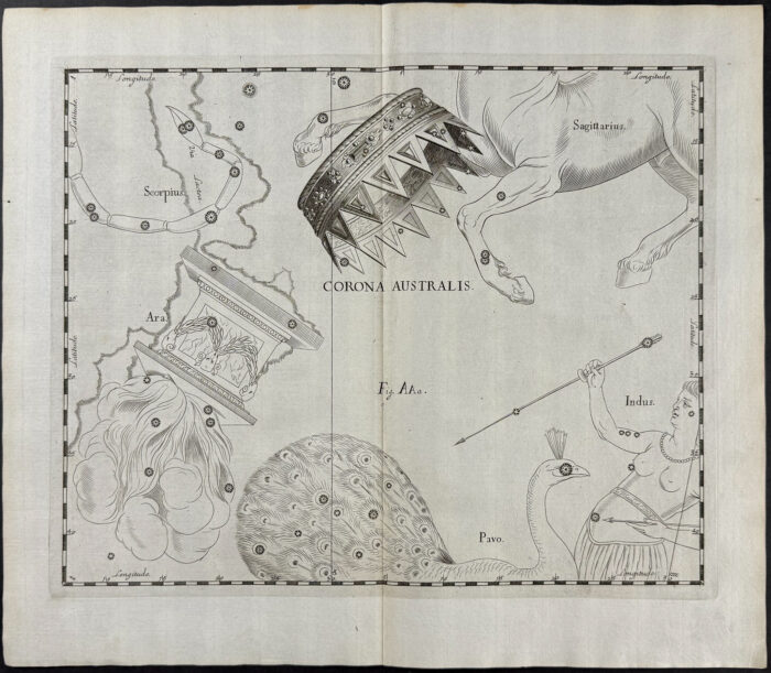 Constellation Chart: Corona Australis, Pavo
