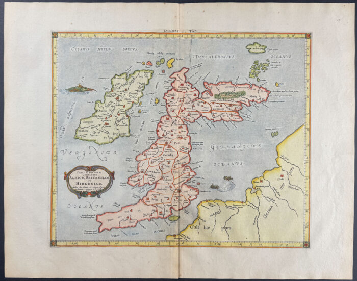 Map of England & Ireland