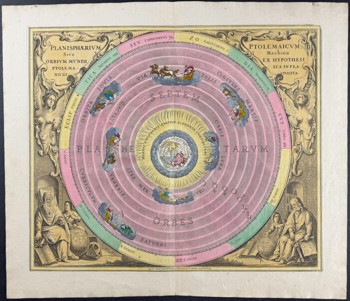 Ptolemy's Model of the Universe [Planisphaerium Ptolemaicum, Sive Machina Orbium Mundi Ex Hypothesi Ptolemaica In Planno Disposita]