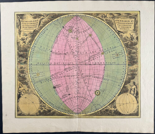 Celestial Chart [Hemisphaeria Sphaerarum Rectae et Obliquae]