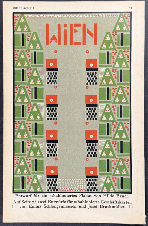 Design - Art Pochoir Illustration by Hilde Exner