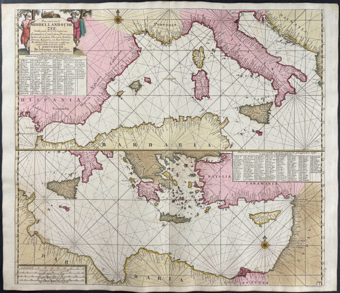 Map of the Mediterranean Sea