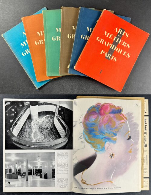 Arts et Metiers Graphiques - First 68 Issues of Art Magazine with Contributions from Noted Artists