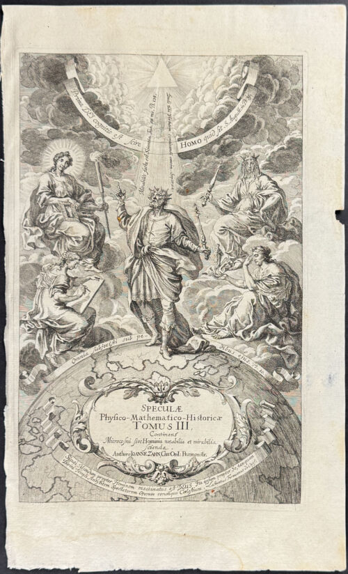 Frontispiece with symbolic depictions of the Creation of the World