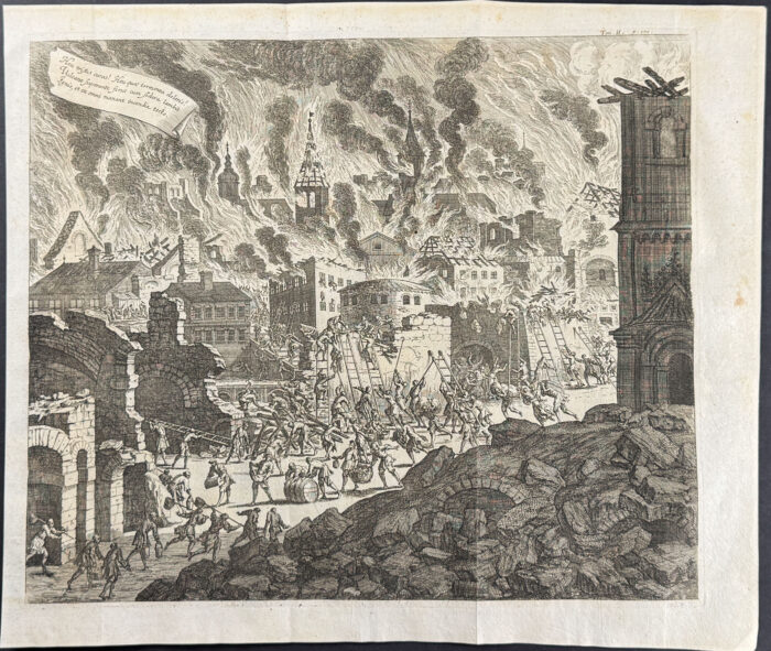 Volcano Erupting and destroying Town [Heu tristes curas! Heu qua tormenta doloris!]