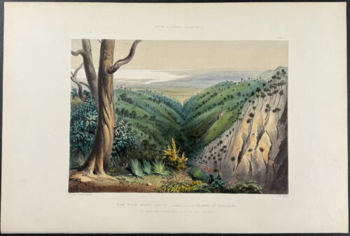 View from Mount Lofty, looking over the Plains of Adelaide, the Port and St. Vincent's Gulf in the Distance
