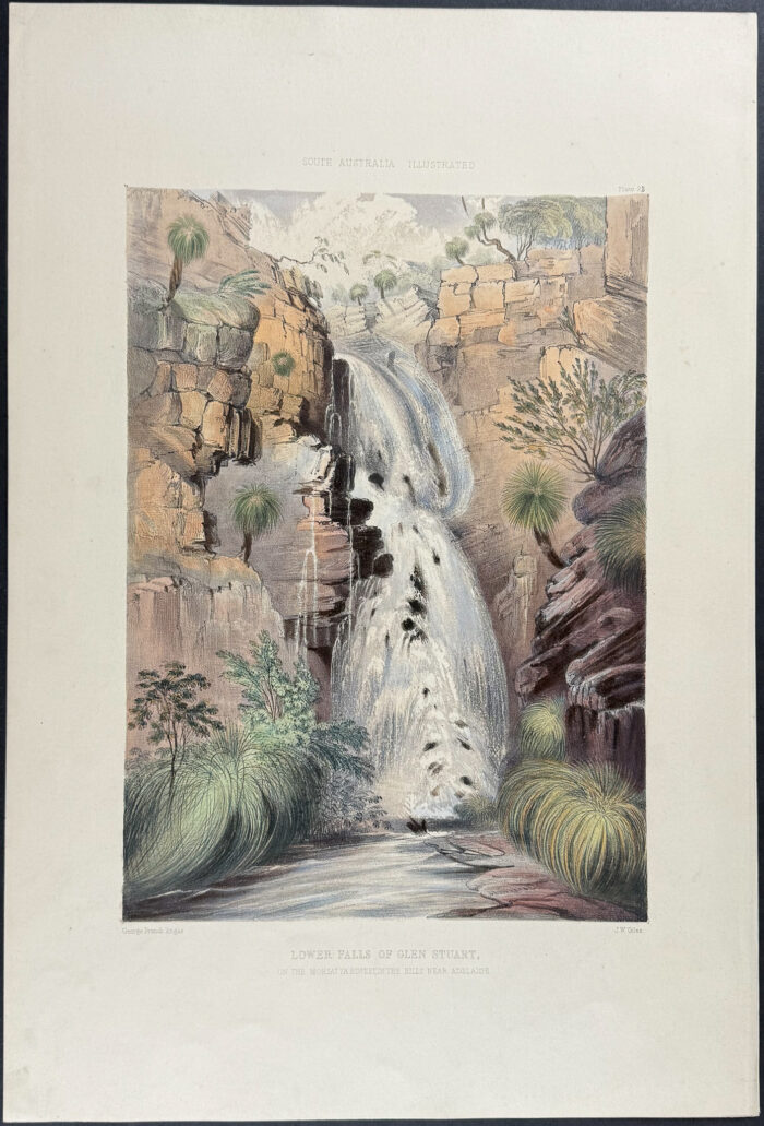 Lower Falls of Glen Stuart,  on the Moriatta Rivulet in the Hills near Adelaide