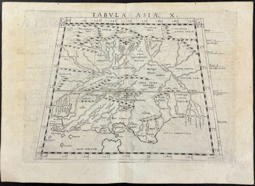 Map of part of India and the Indian Ocean