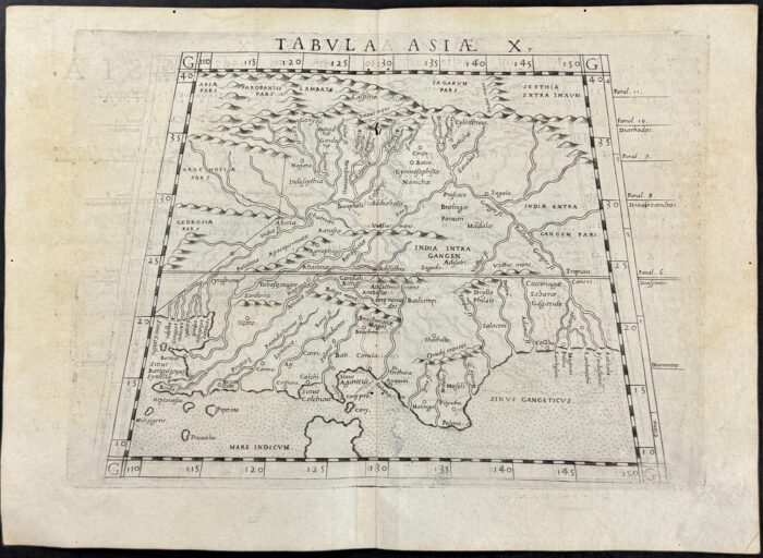 Map of part of India and the Indian Ocean