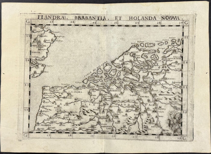 Map of Holland or the Netherlands