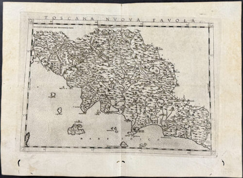 Map of Tuscany, Italy