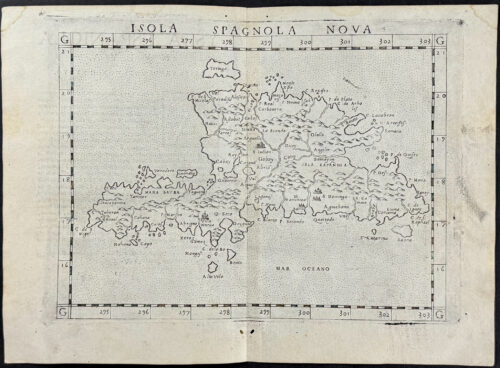 Map of Hispaniola
