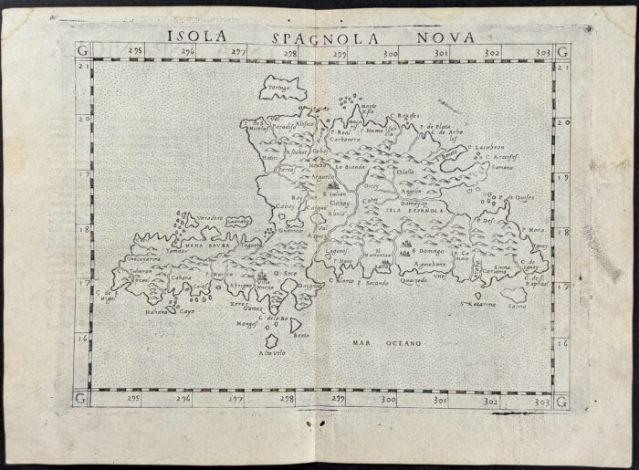 Map of Hispaniola