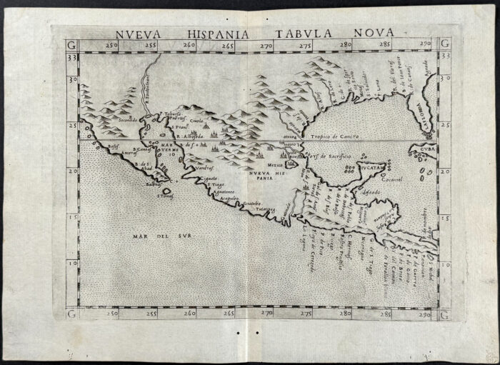 Map of New Spain (Mexico, California, Southern North America with Florida named)