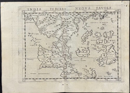Map of part of India and the Indian Ocean