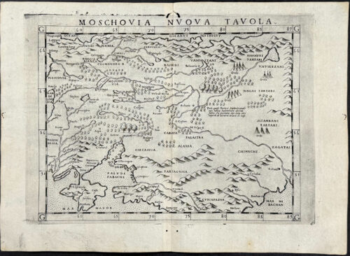 Map of Moscow, Russia