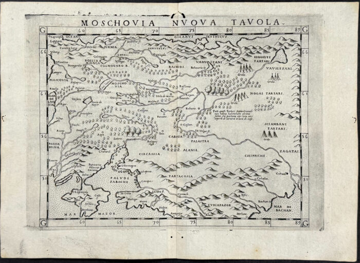 Map of Moscow, Russia